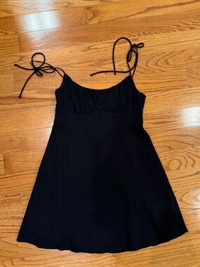 Astr Black Spaghetti-Strap Dress
